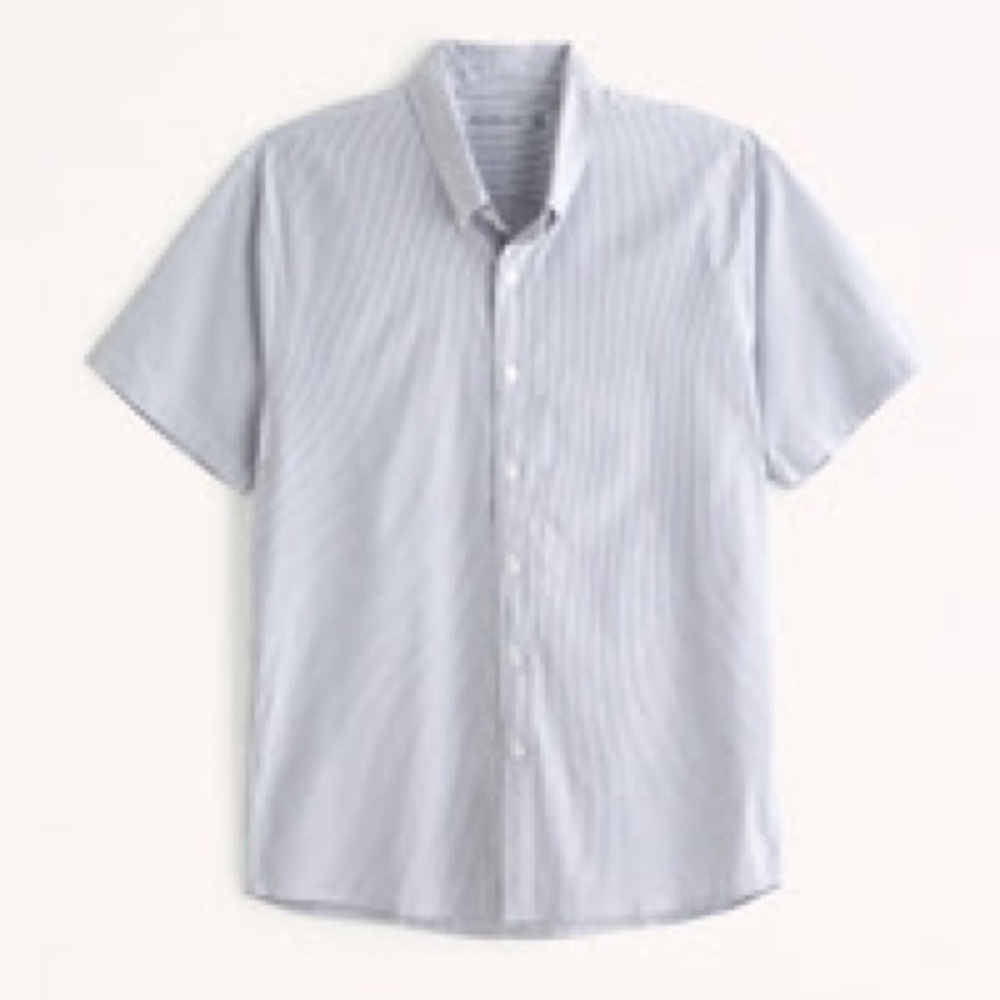 NWT Abercrombie & Fitch Men’s Striped Performance Button Up